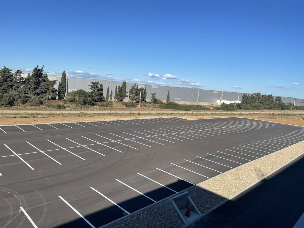 marquage au sol sur enrobé neuf Drôme Ardèche
