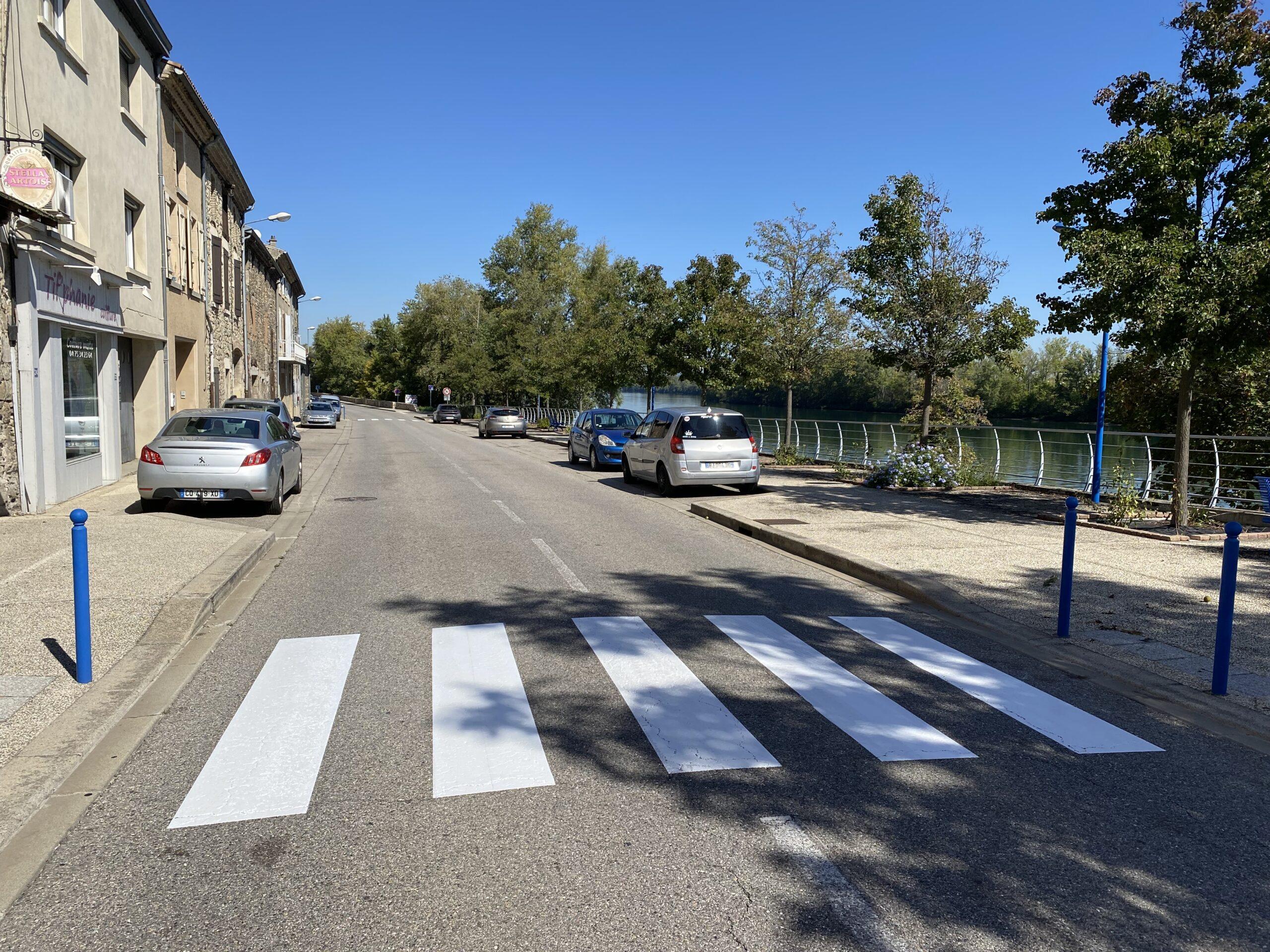 marquage au sol colléctivité Drôme Ardèche